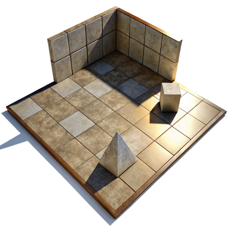 extraordinary traditional Geometric Shadows on Floor Transparent Background genuine png