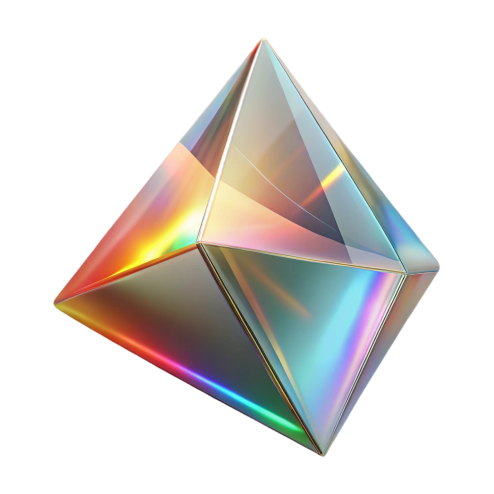 impressive creative Light Refraction Prism Effect Colorful Cutout premium png