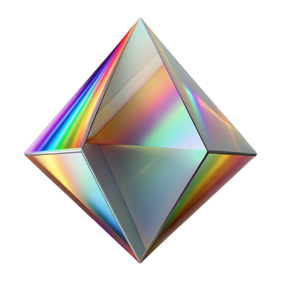 magnificent vintage Light Refraction Prism Effect Colorful Cutout professional png