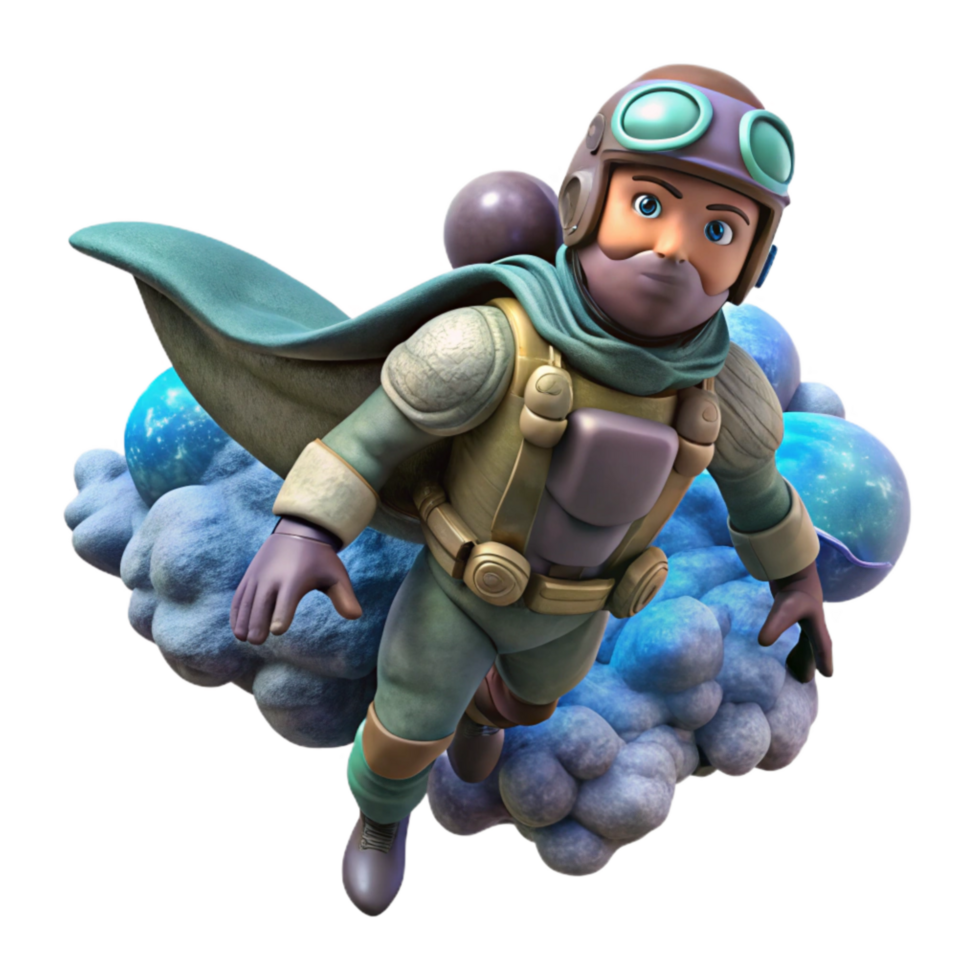 beautiful modern Nebula Nomad in Flight Transparent Background Cutout png