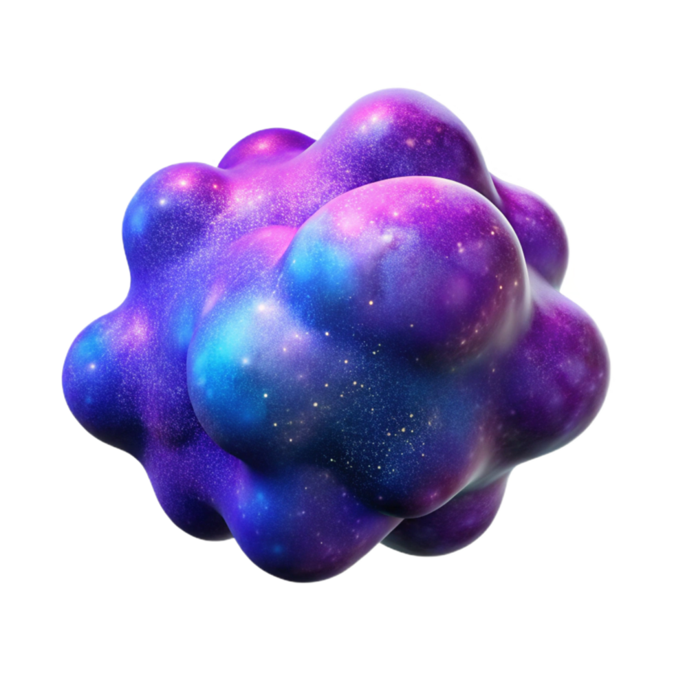 wonderful modern Nebula Cutout with Purple and Blue Hues Transparent exclusive png