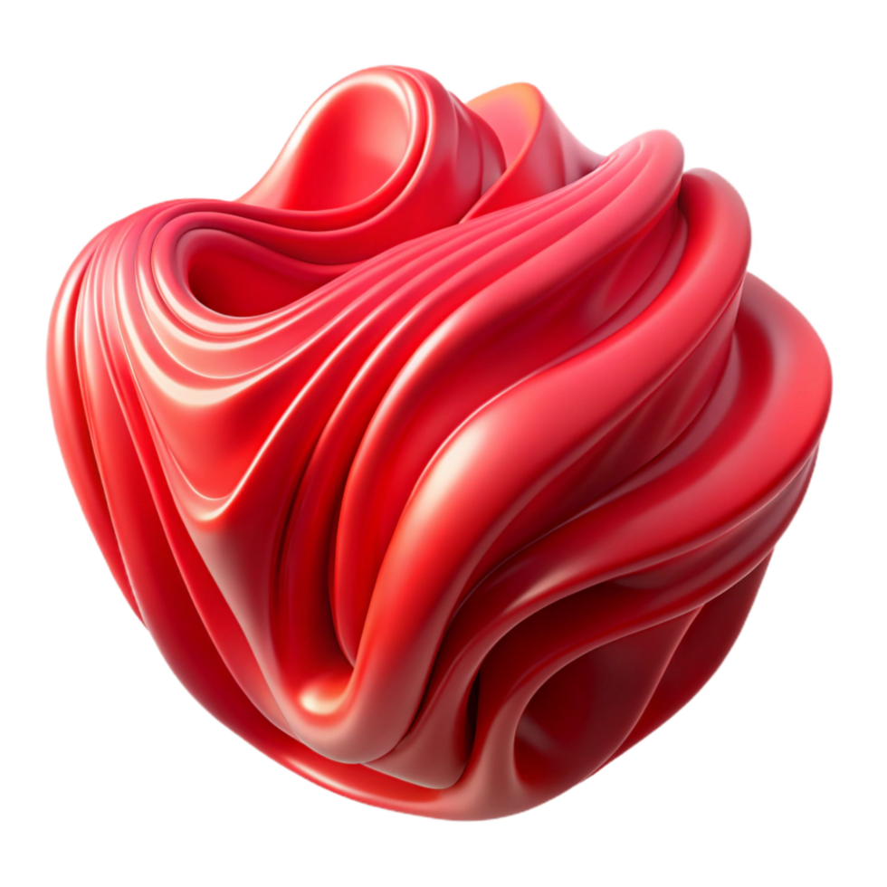 extraordinary artistic Red Flux Formation Flowing Lines Cutout detailed png