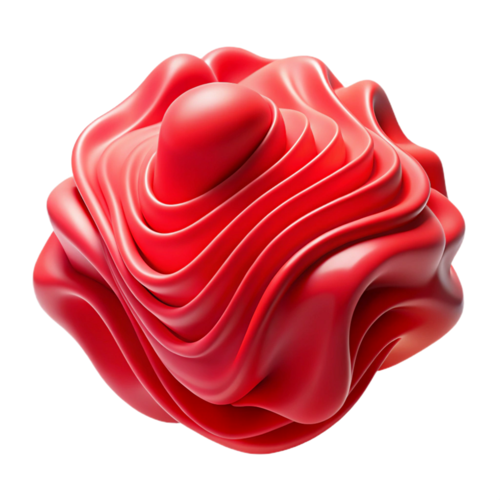 magnificent traditional Red Flux Formation Flowing Lines Cutout premium png