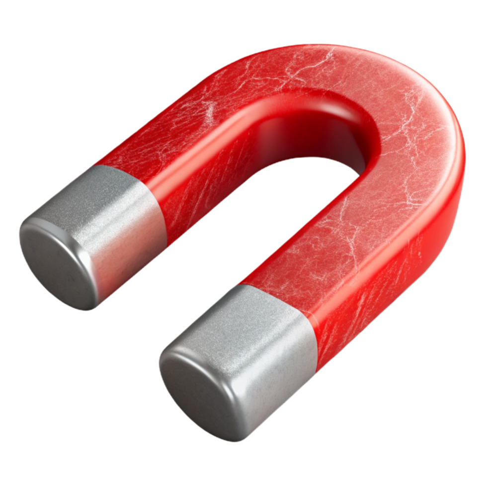 dramatic traditional Red Magnetic Force Lines Cutout high resolution png