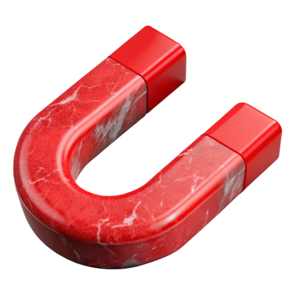 dramatic minimalist Red Magnetic Force Lines Cutout exclusive png
