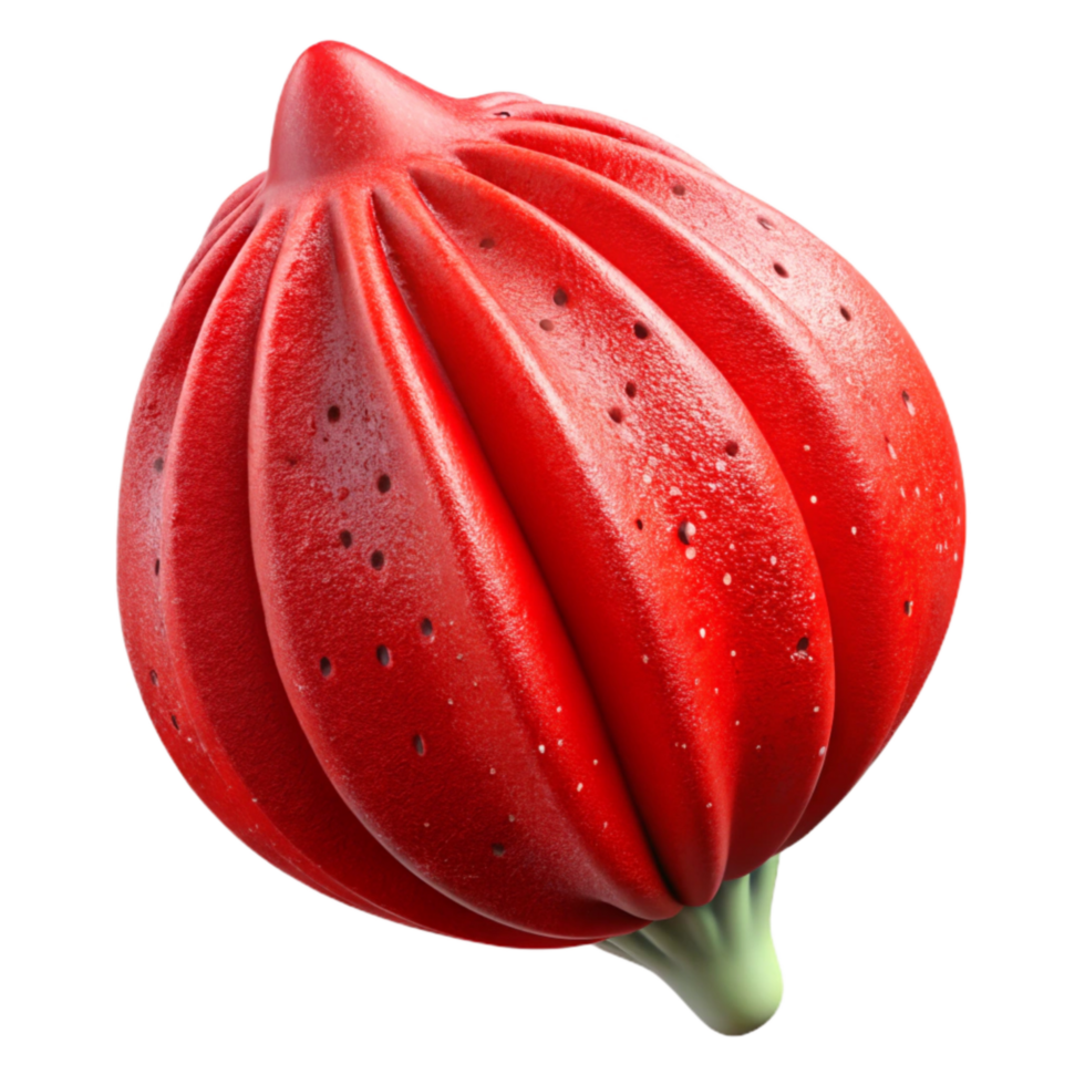 dramatic classic Red Poppy Seed Pod Cutout with Unique Shape exclusive png