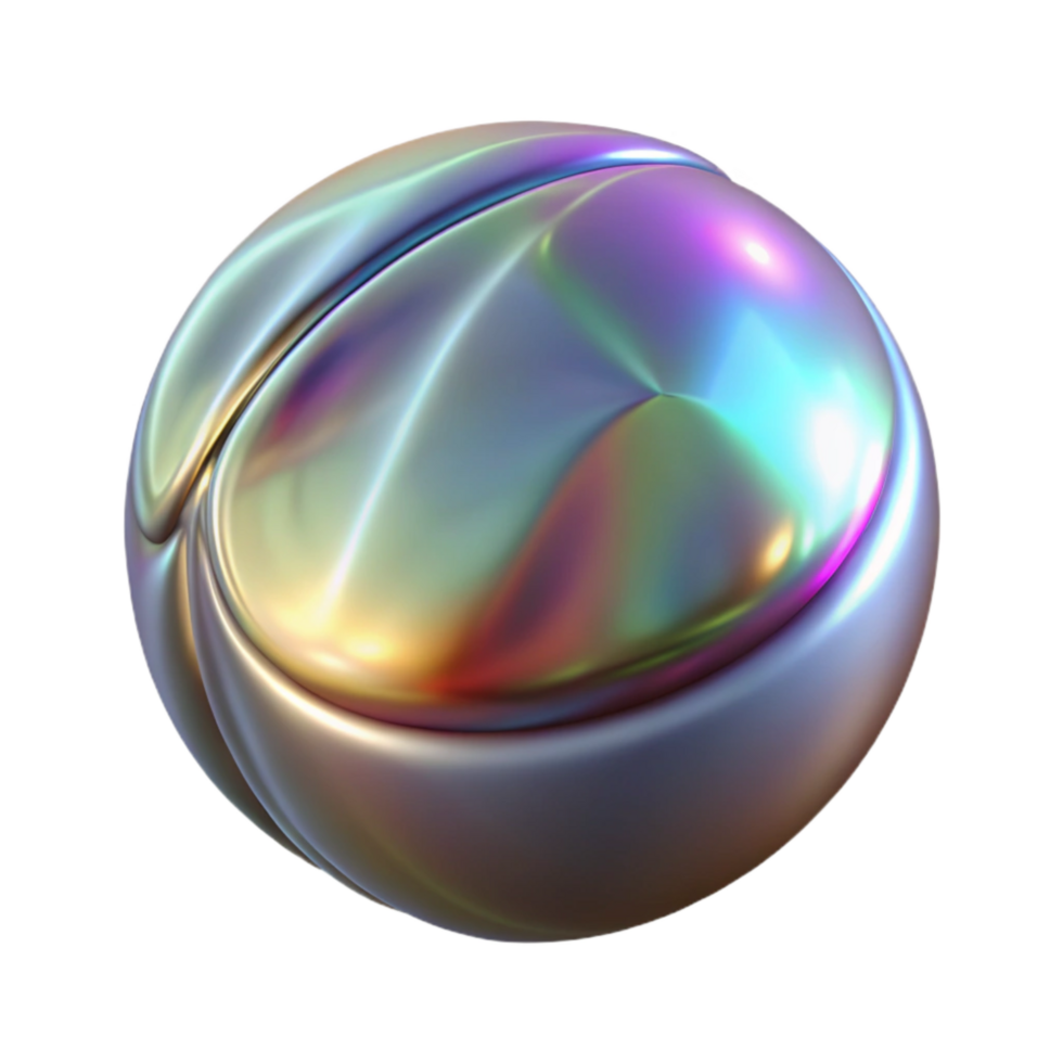 stunning modern Reflective Surface Distortion Transparent Background png