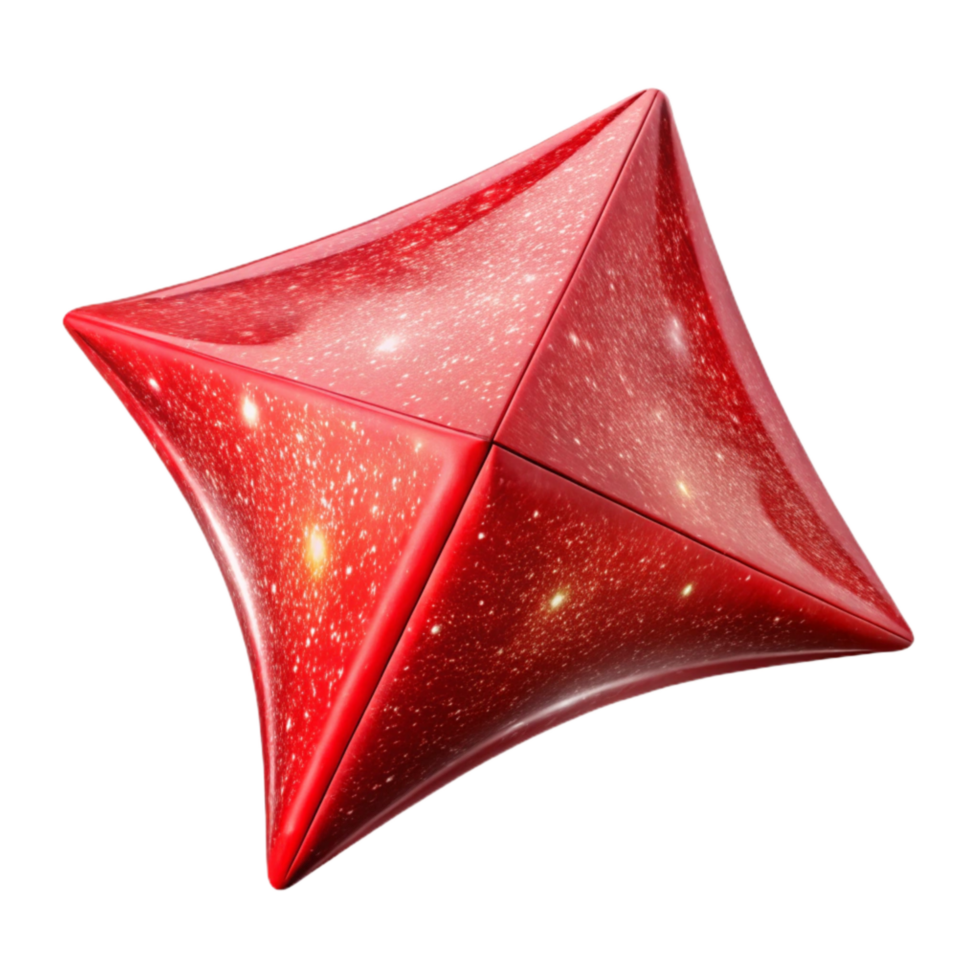 stunning vintage Red Solar Sail Isolated in Space with Starfield high quality png