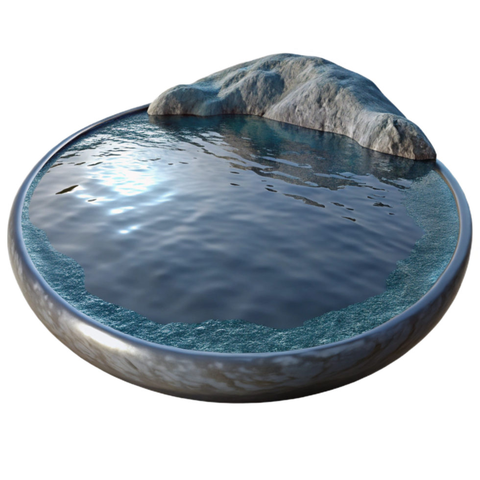 magnificent creative Reflective Lake Surface Isolated with Mirror Effect exclusive png