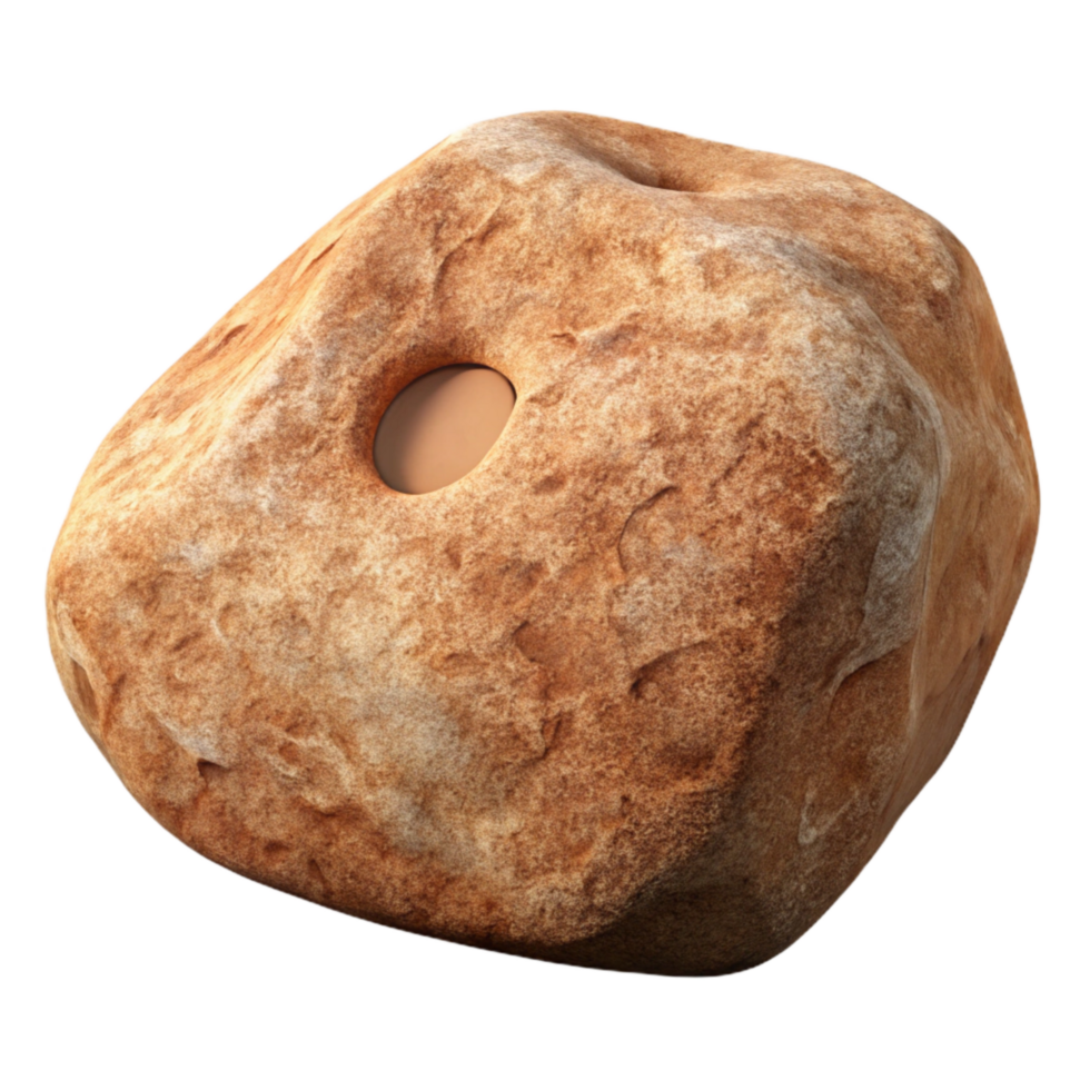 wonderful creative Rough Stone Texture Light Brown Cutout Element genuine png