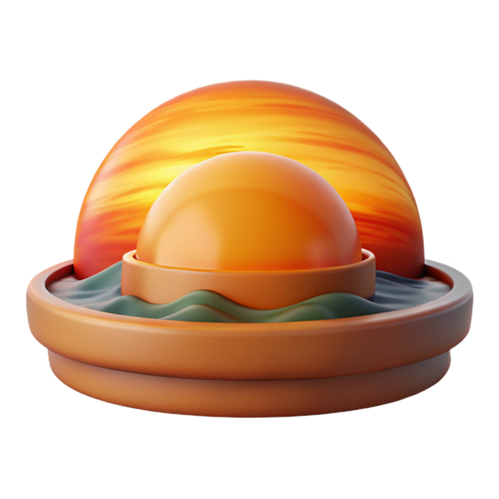 serene creative Sailboat at Sunset Isolated on Transparent Background Cutout premium png