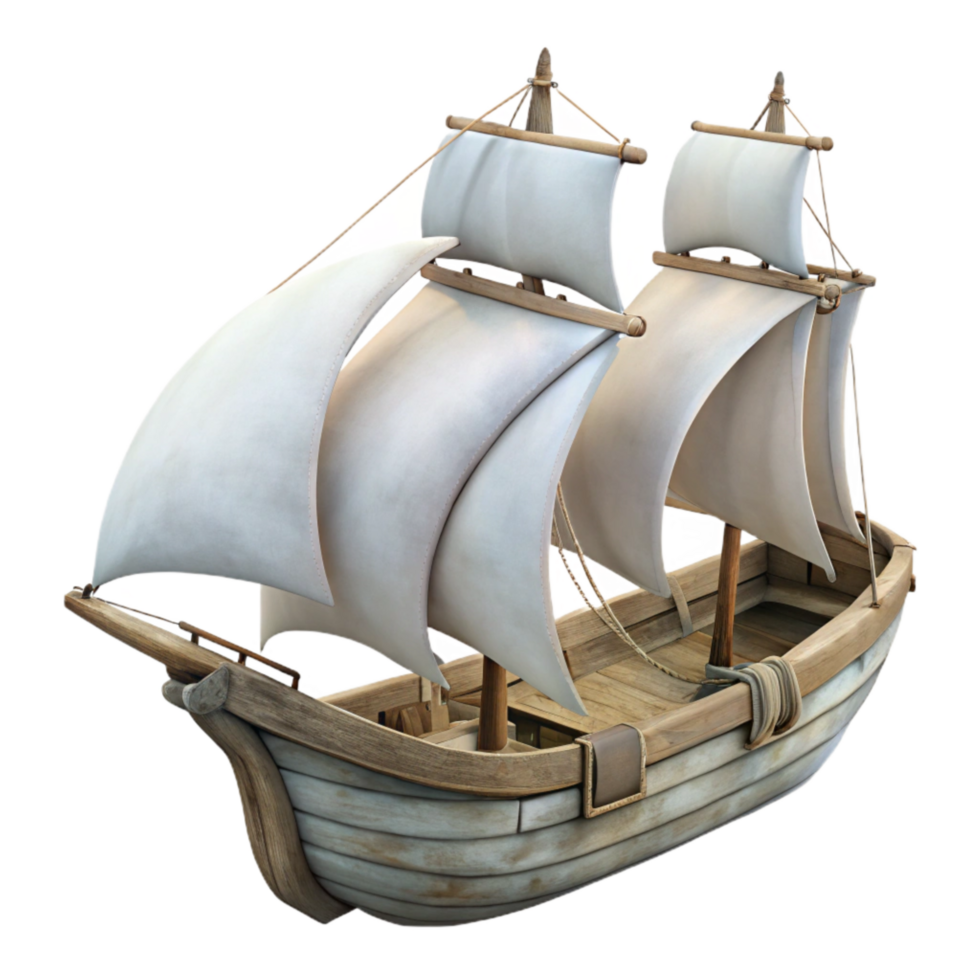 elegant abstract Sailing Ship Cutout Silhouetted Against Cloudy Sky png