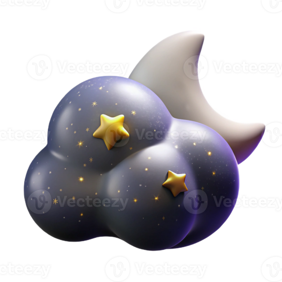 vibrant modern Stellar Steppes Night Sky Isolated Element detailed png