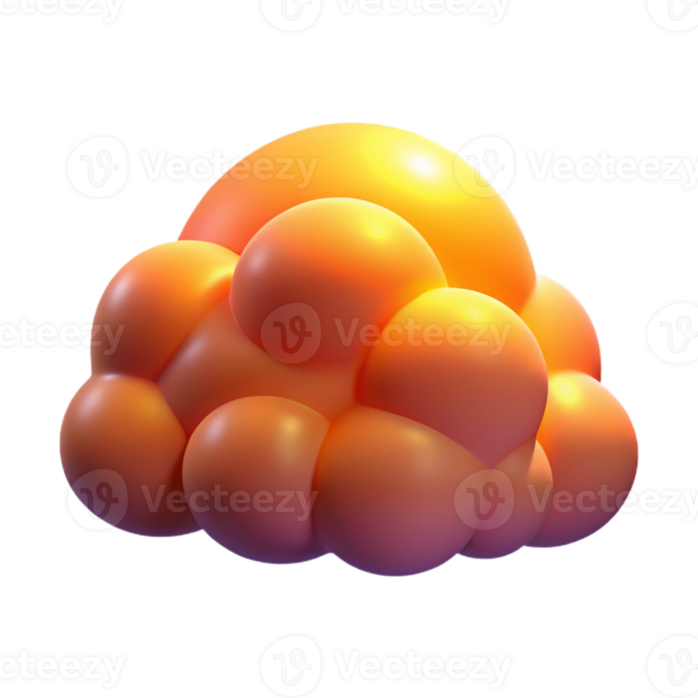 elegant artistic Sunset Sky with Clouds Cutout Vibrant Colors Isolated professional png
