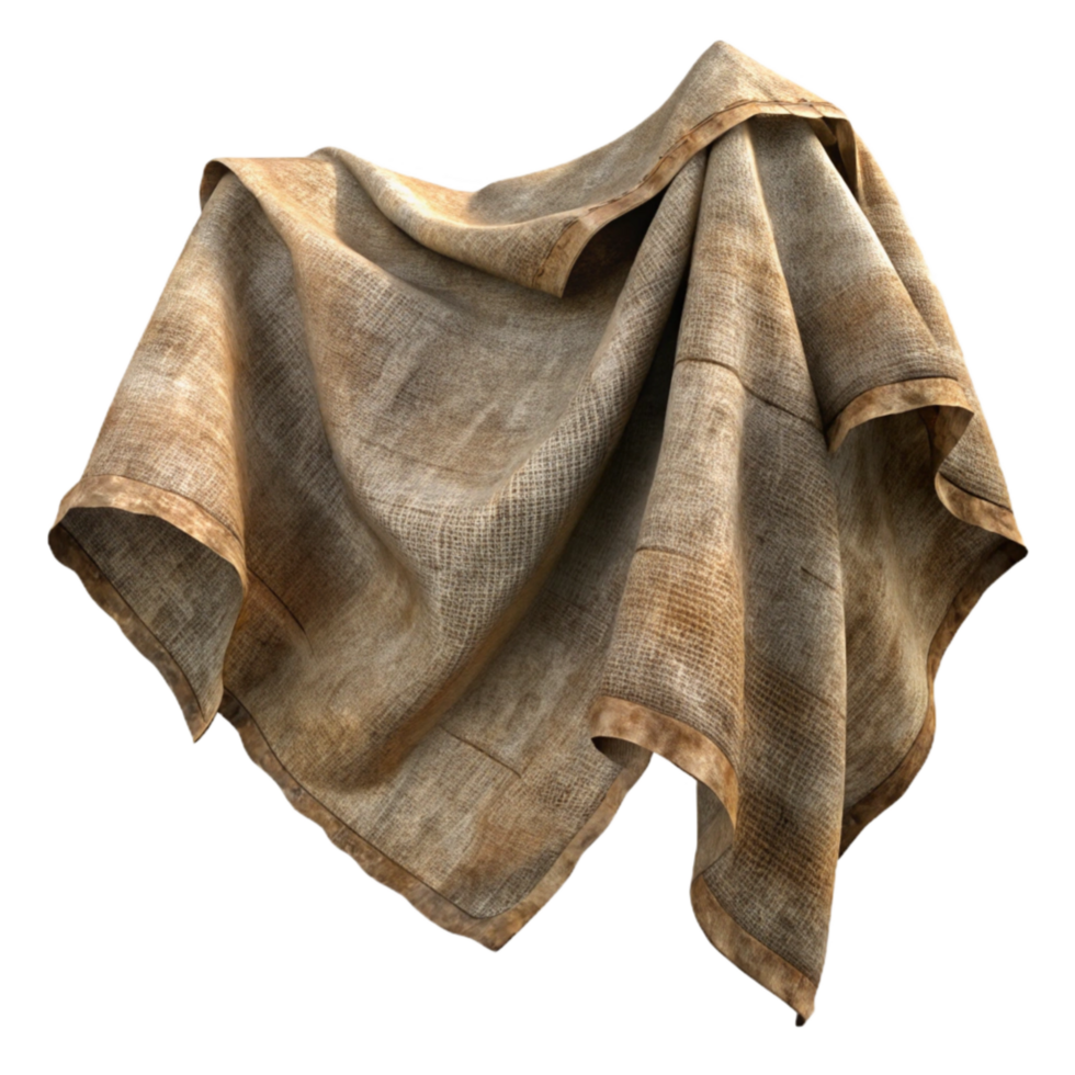 stunning minimalist Tattered Cloth Texture Cutout Transparent Background premium png