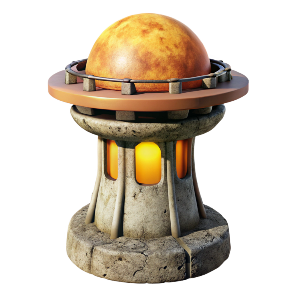magnificent classic Terraform Tower Cutout Isolated on Transparent Background high resolution png