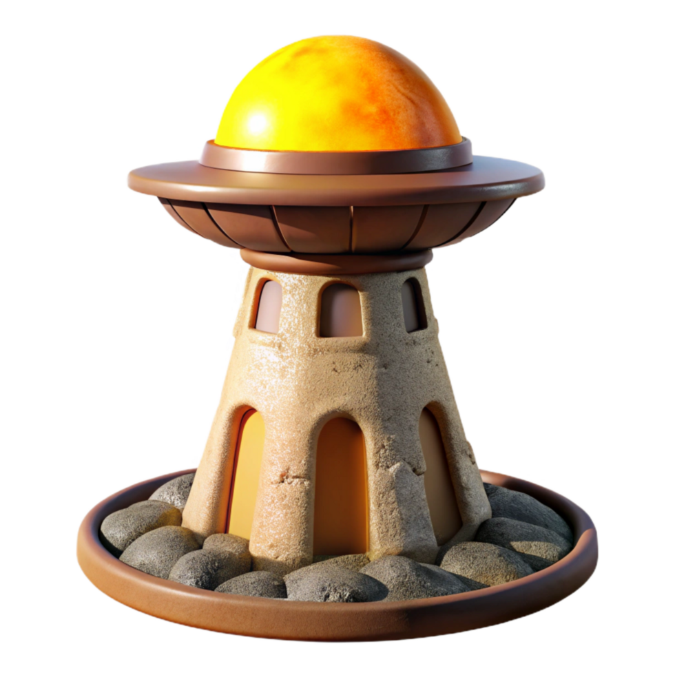 impressive modern Terraform Tower Cutout Isolated on Transparent Background authentic png