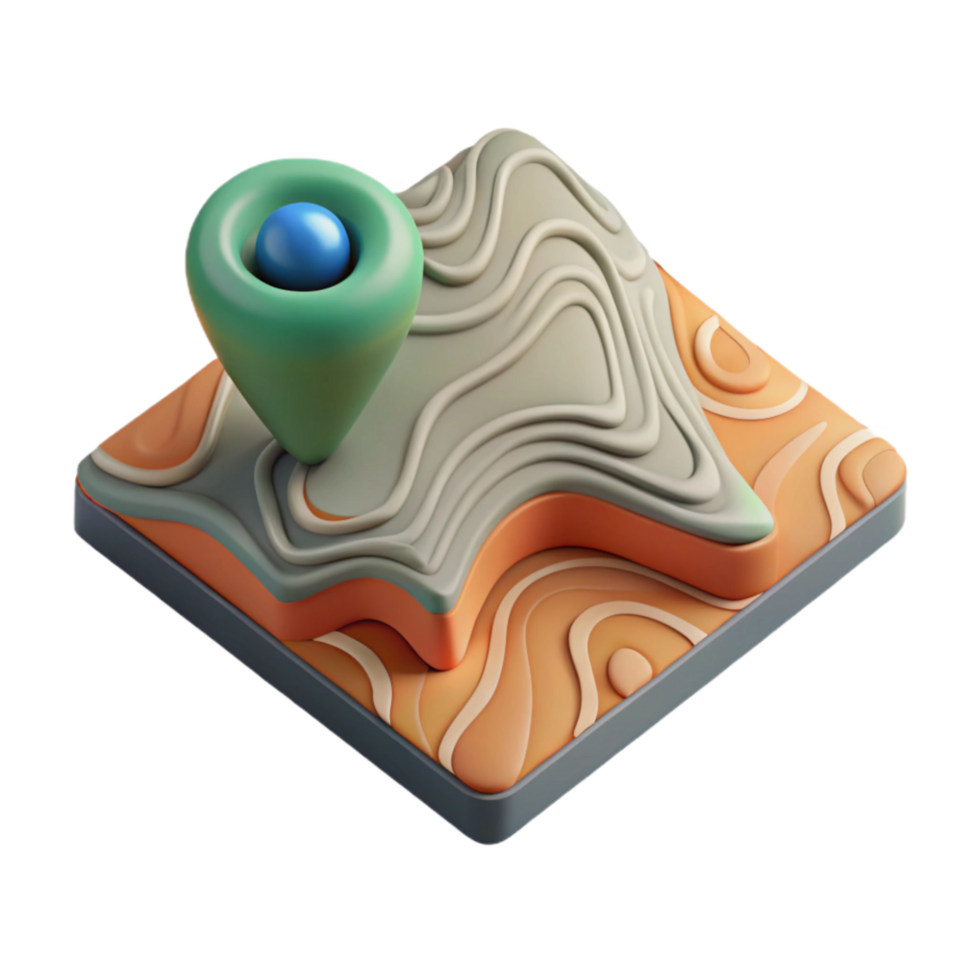 extraordinary creative Topographic Elevation Chart Isolated Element Informative Design genuine png