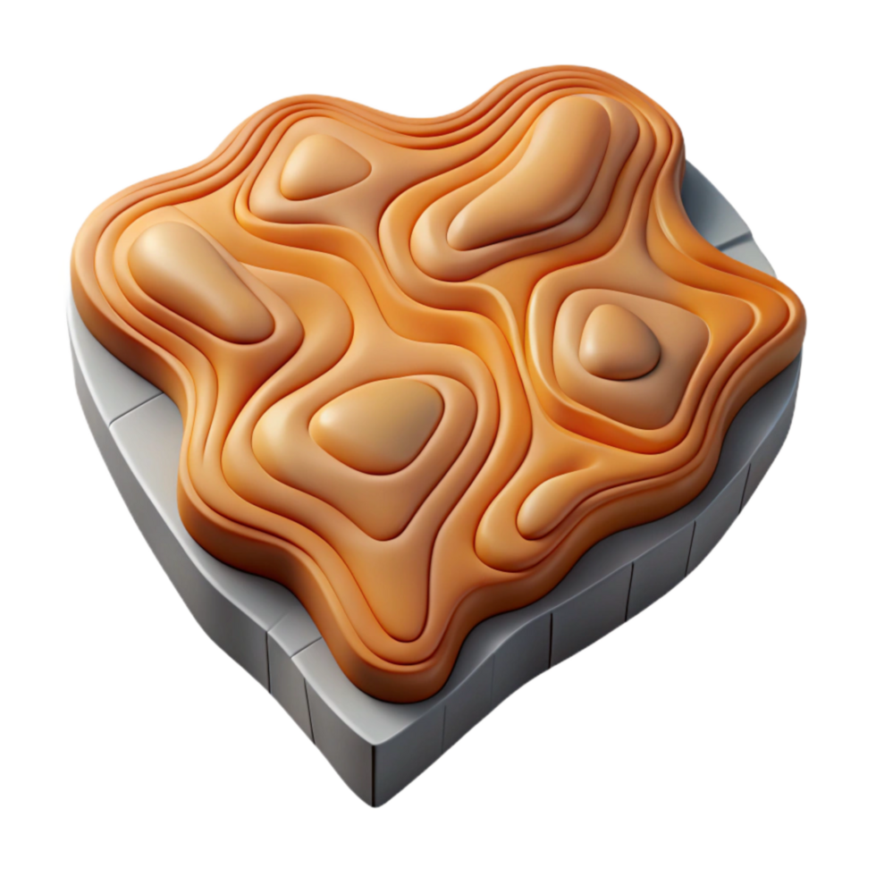 stunning artistic Topographic Map Fragment with Transparent Background exclusive png