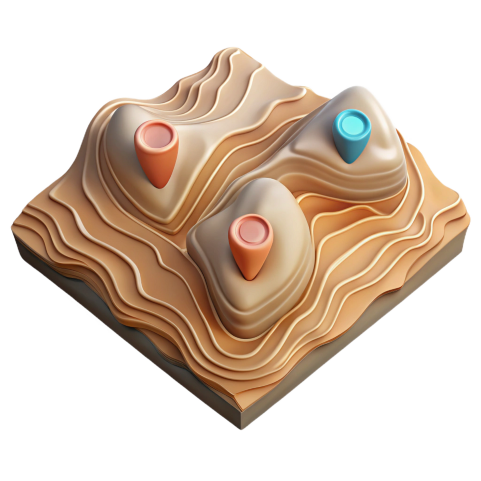 stunning modern Topographic Map Fragment with Labels Isolated Element Clear Information exclusive png