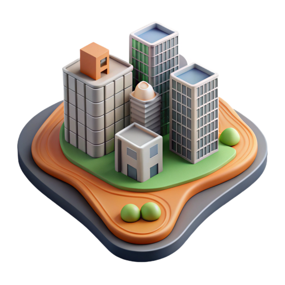 wonderful vintage Topographic Map with Buildings Isolated Element Urban Design detailed png