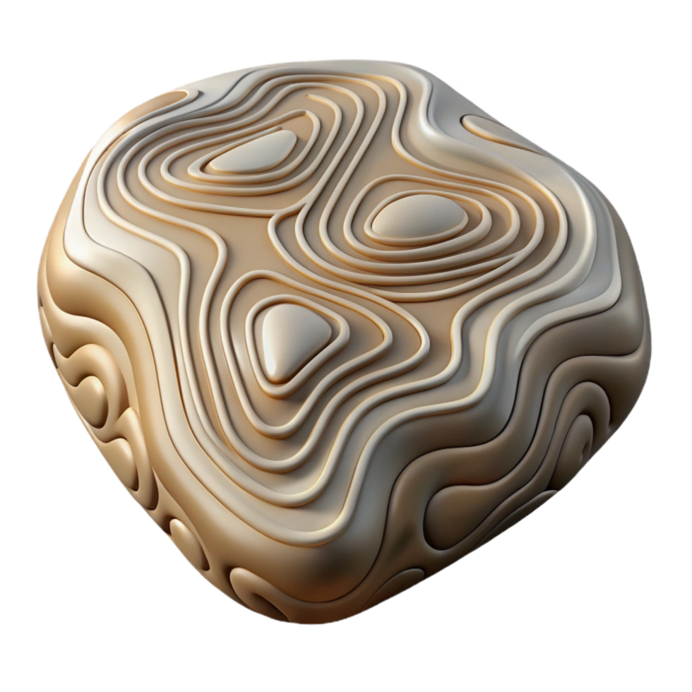 magnificent modern Topographic Map with Abstract Patterns Isolated high quality png