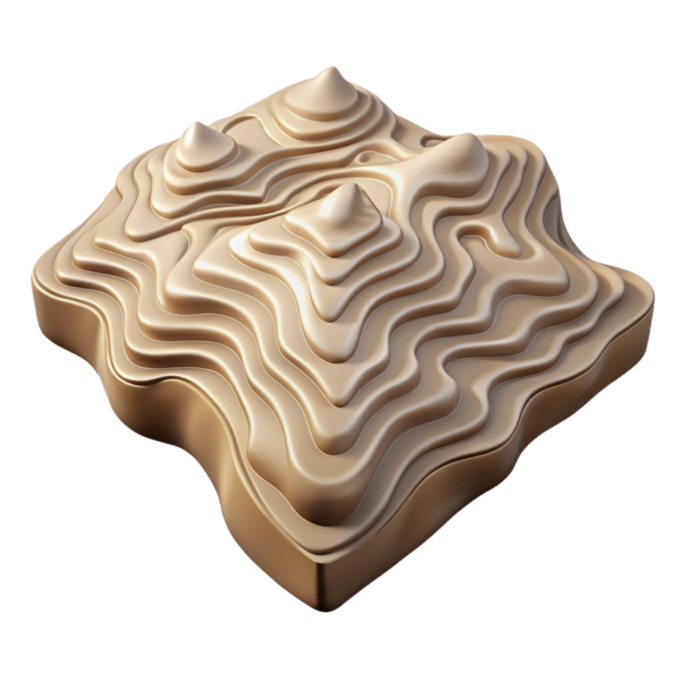 serene abstract Topographic Map with Detailed Textures Cutout Isolated genuine png
