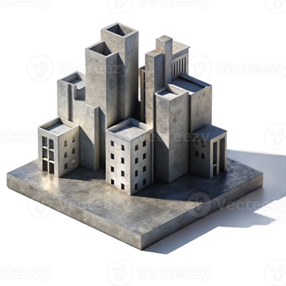 serene creative Urban Architecture Shadow Play Cutout professional png
