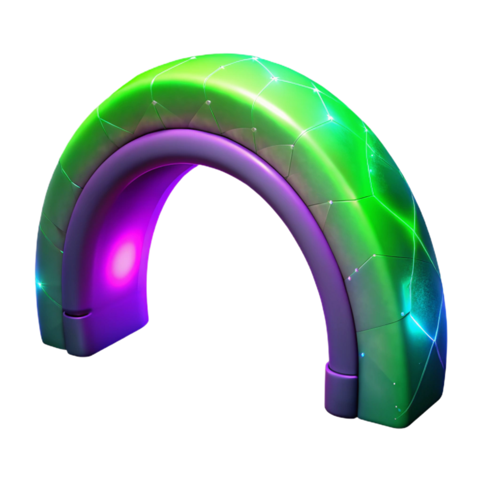 vibrant rustic Vibrant Auroral Arch Transparent Background Ethereal Gateway high resolution png