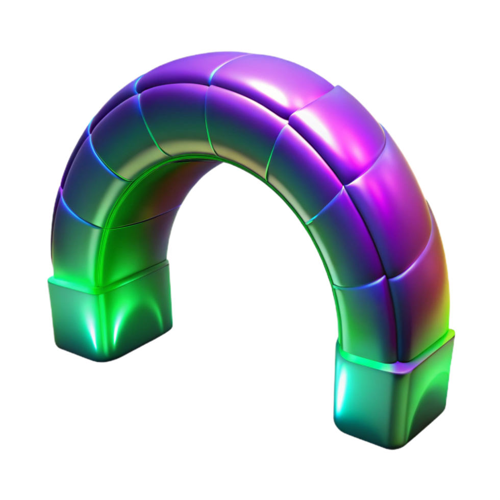 impressive traditional Vibrant Auroral Arch Transparent Background Ethereal Gateway professional png