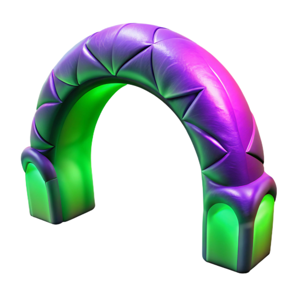 beautiful abstract Vibrant Auroral Arch Transparent Background Ethereal Gateway genuine png