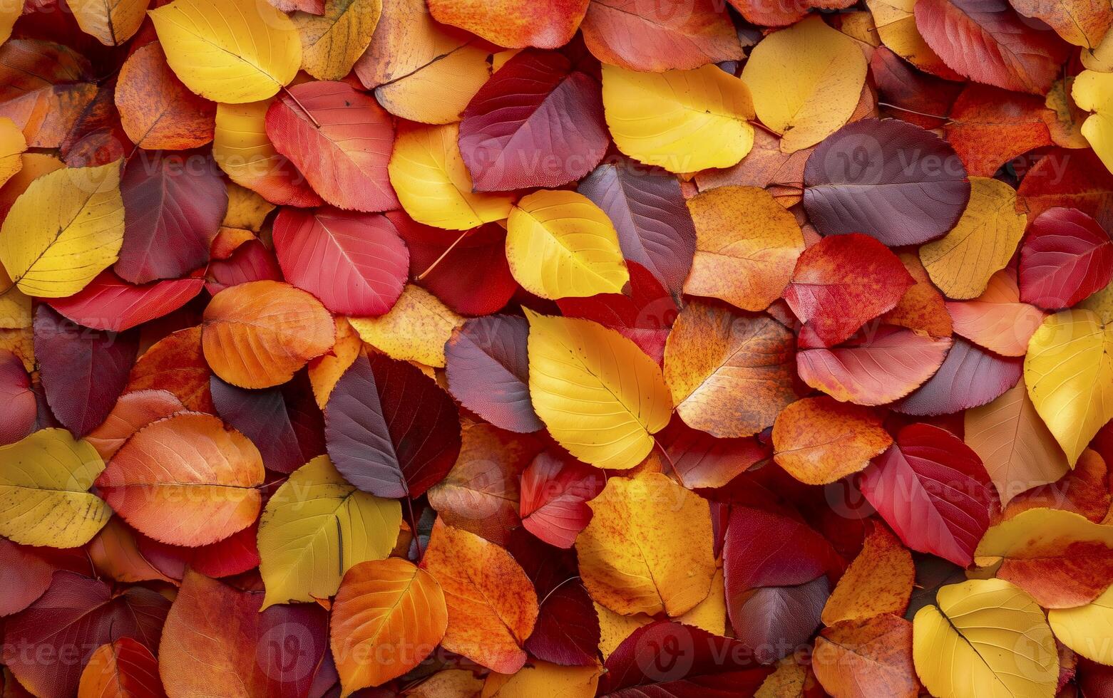Beautiful maple leaves in autumn. Wallpaper of gold autumn. Seasonal decoration background. Horizontal view. photo