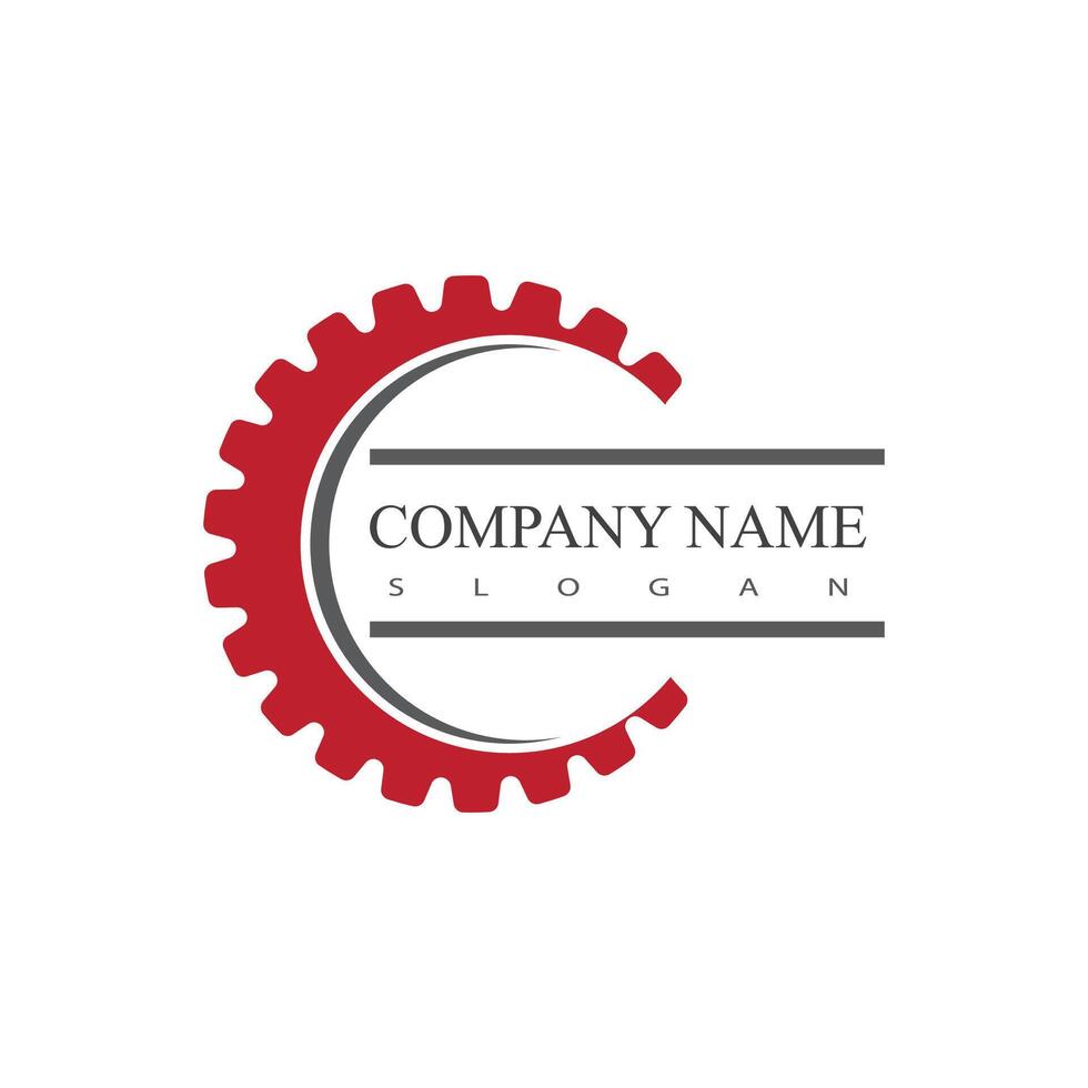 Gear logo prodack template symbol design vector