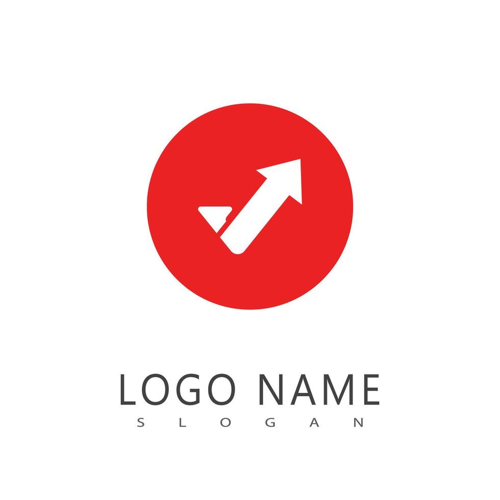 Stylized Arrow illustration logo icon vector