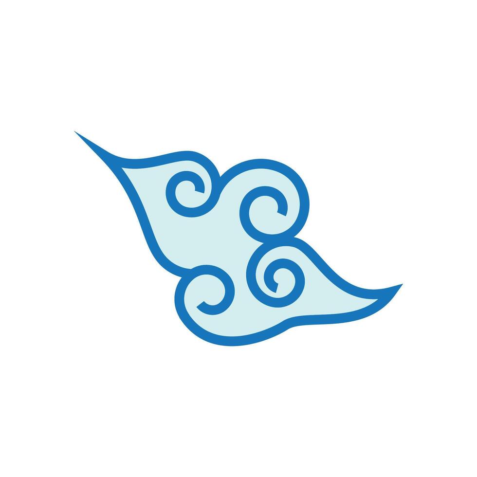 Cloud illustration logo vector