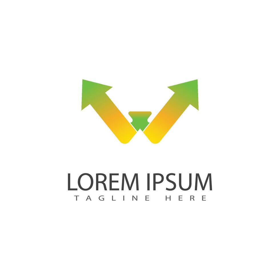 Arrow illustration logo stylized vector