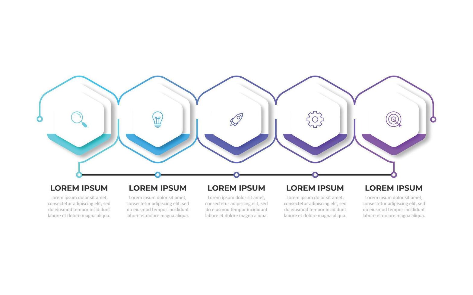 Infographic thin line design with icons and 5 options or steps. Infographics for business concept. Can be used for presentations banner, workflow layout, process diagram, flow chart, info graph vector