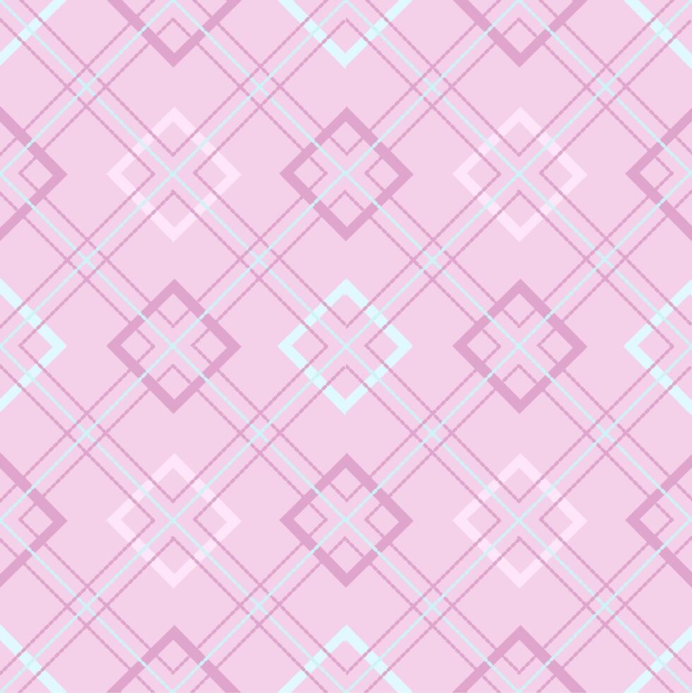 plaid pink background vector