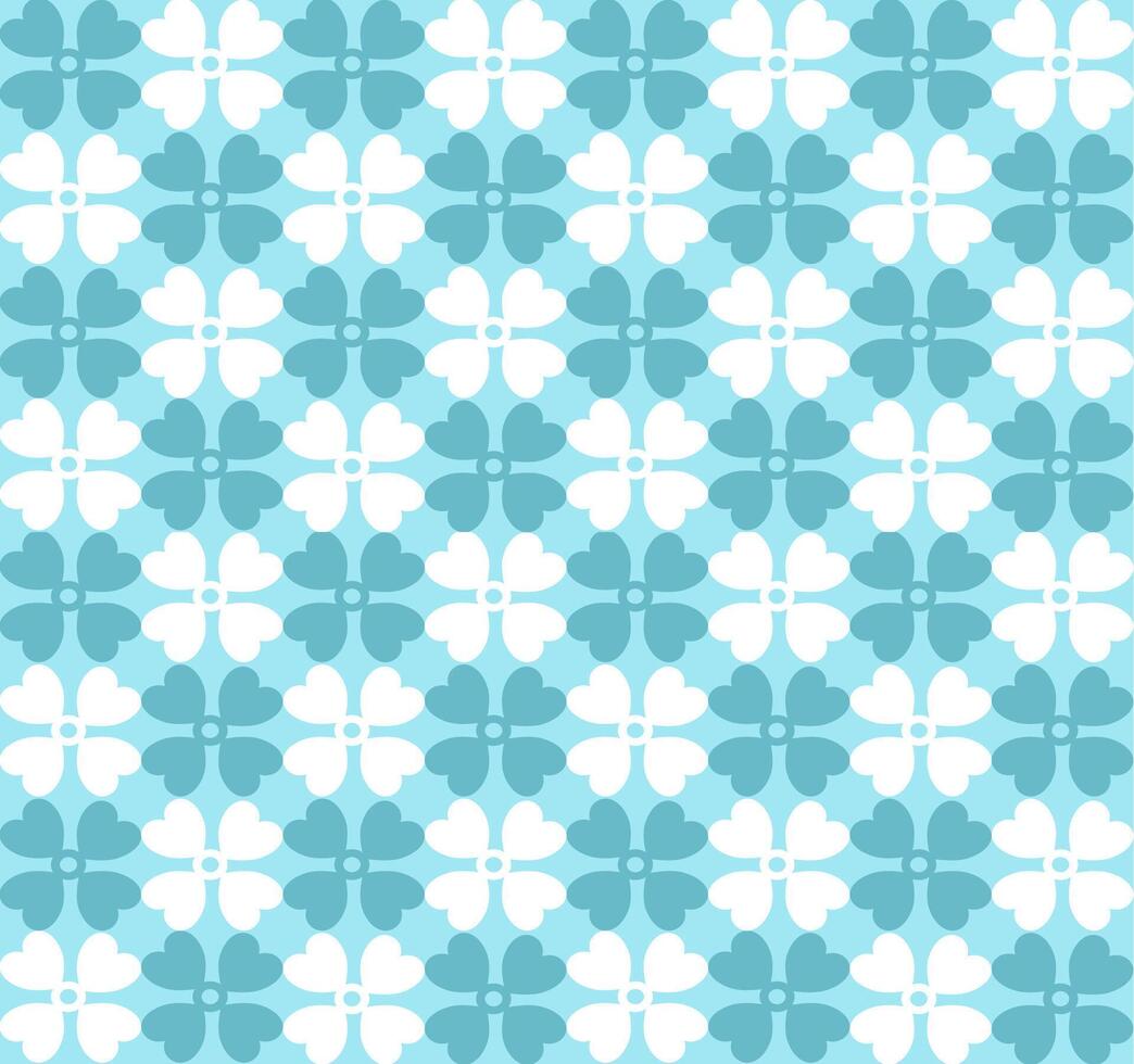 White and blue flowers background vector