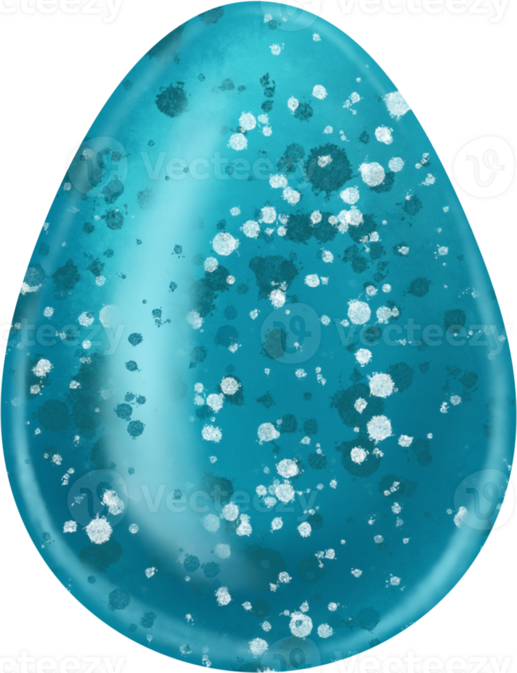 Easter egg blue colors png