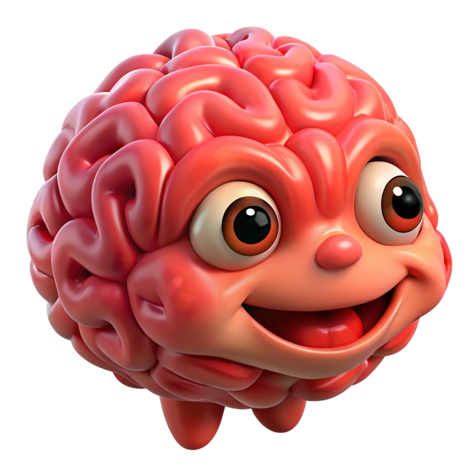 Transparent Brain Illustration Symbolizing Knowledge png