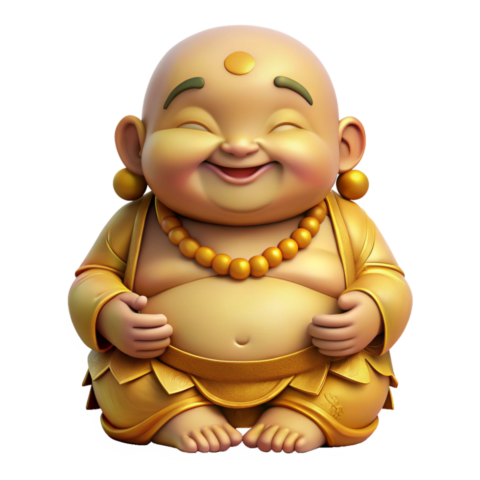 Cartoon Baby Buddha for Spiritual Projects png
