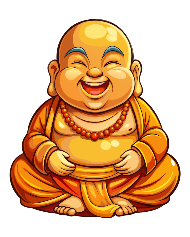 Happy Enlightened Baby Buddha Illustration png