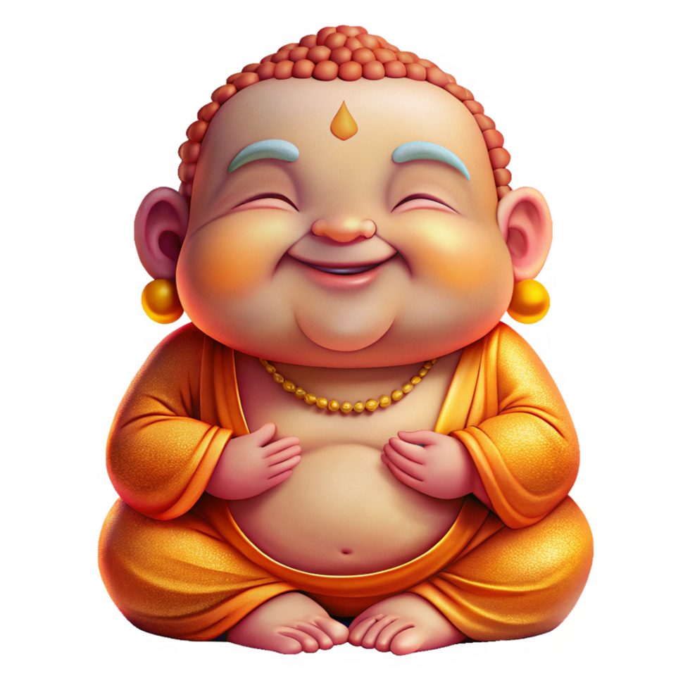 Peace and Joy from Baby Buddha Illustration png