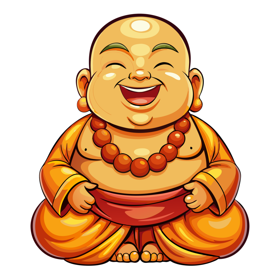 Peaceful Happy Baby Buddha Character png