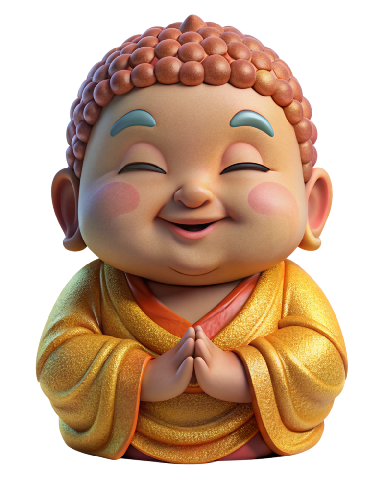 Baby Buddha Symbol of Wisdom in Peaceful Pose png