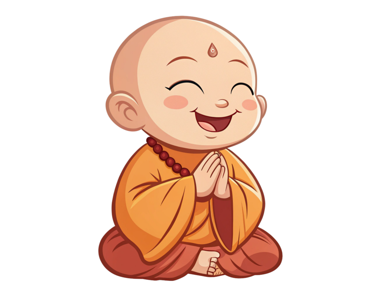 Baby Buddha Smiling Bringing Inner Calm png