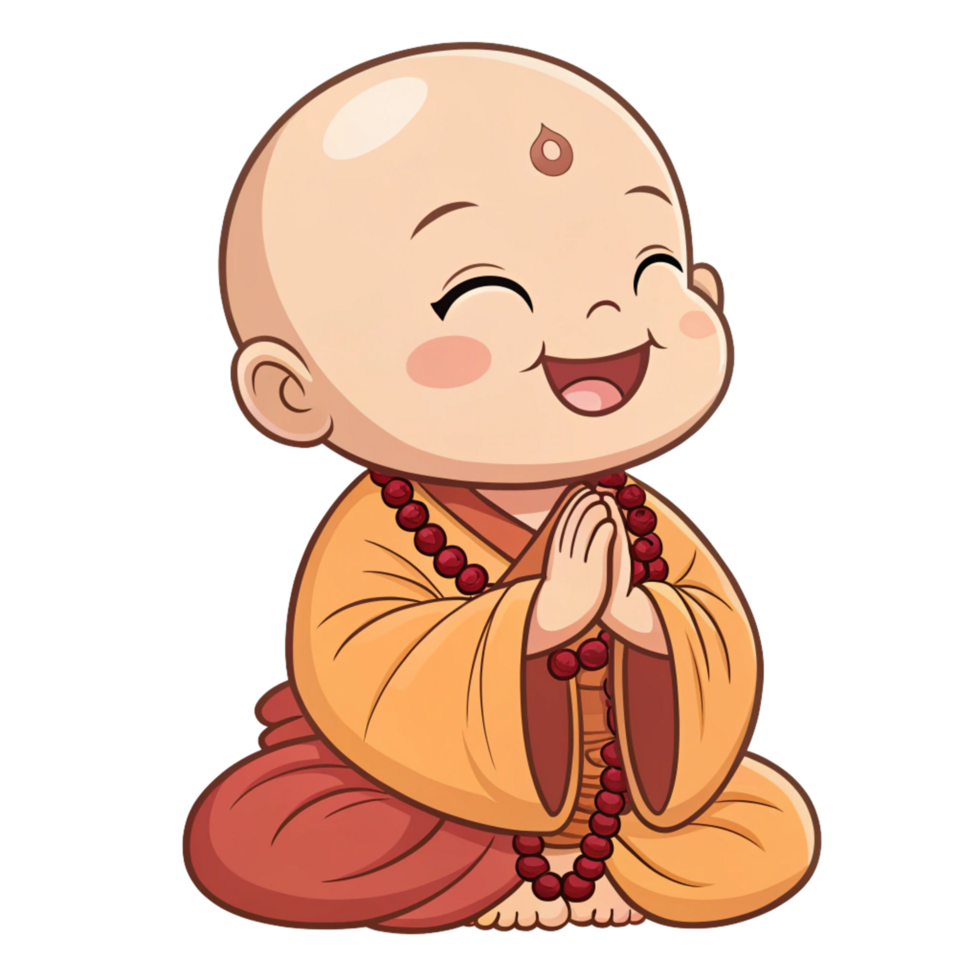 Spiritual Baby Buddha Illustration Full of Joy png