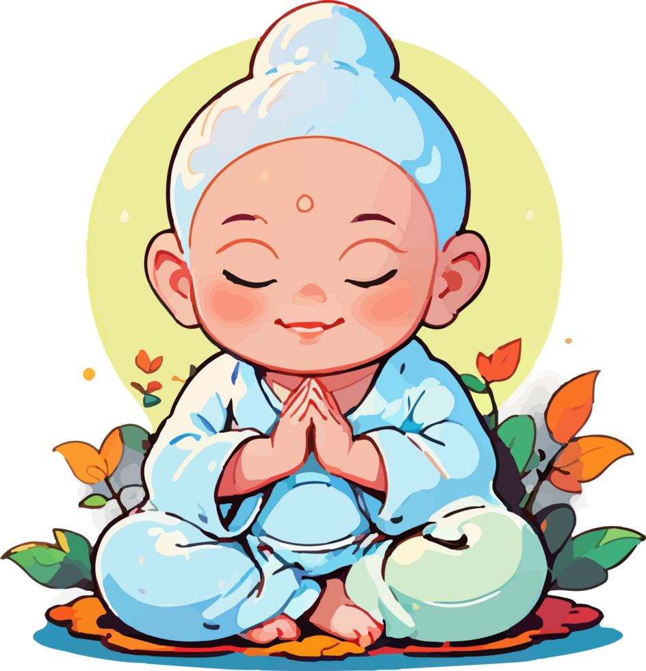 Baby Buddha Symbol of Joy and Inner Peace on Transparent Background png