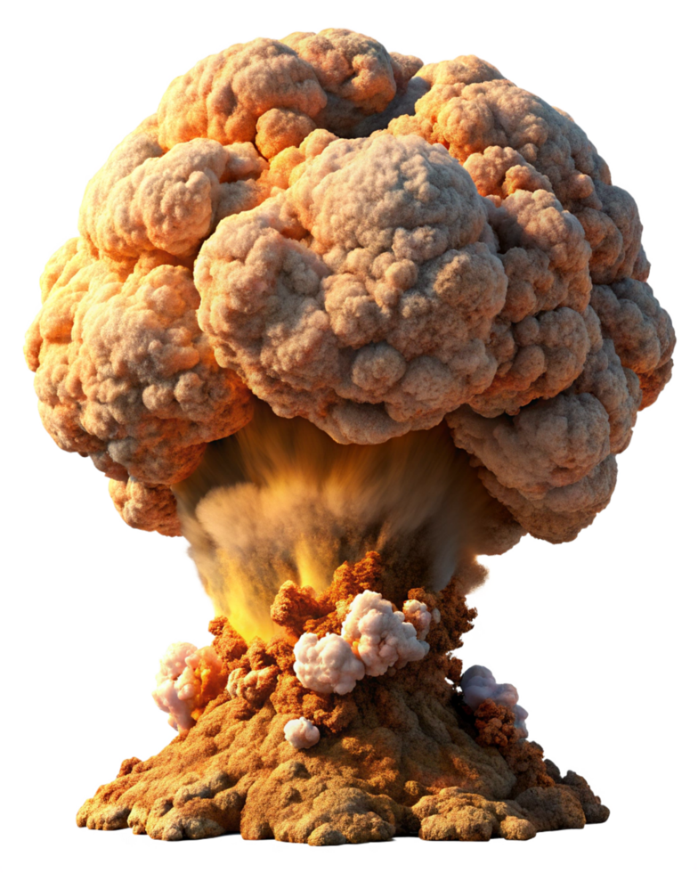 Explosion Energy with Rolling Mushroom Cloud png